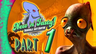 Oddworld New n Tasty Abes Oddysee HARD MODE Gameplay Walkthrough Part 1  Review PS4 [upl. by Tiffi]