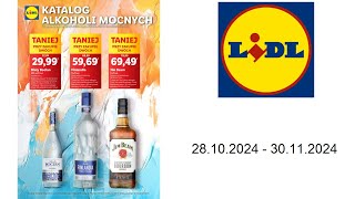 Gazetka Lidl PL  28102024  30112024  KATALOG ALKOHOLI MOCNYCH [upl. by Htebarual441]