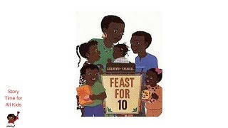 Feast for 10 by Cathryn Falwell  Childrens Read Aloud Story [upl. by Tews]