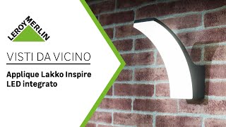 Visti da vicino lampade per esterno  Applique Lakko Inspire LED [upl. by Vogel313]