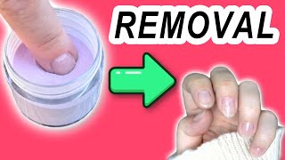 Dip Powder Nails REMOVAL Tutorial [upl. by Melar951]