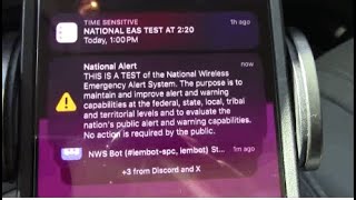 2023 US National Emergency Alert System Test EAS 738741 [upl. by Minica828]