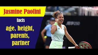 Jasmine Paolini facts Tennis players age height parents partner and Instagram revealed [upl. by Salesin]