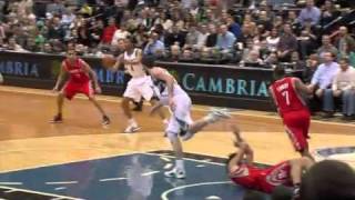 Kevin Love stomps the face of Luis Scola [upl. by Shull757]