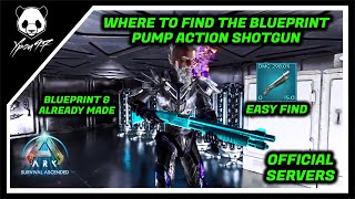 Where To Get The PUMP ACTION SHOTGUN Blueprint In The Island  ARK Survival Ascendent [upl. by Odie376]