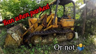 Will it start ran when parked… maybe or John Deere 450C track loader rescue mission from the woods [upl. by Martica148]