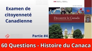 Histoire du Canada  4  Examen de Citoyenneté Canadienne [upl. by Buiron]