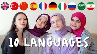 4 Polyglot Girls Speaking in 10 Languages [upl. by Nonnaihr679]