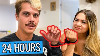 24 HOUR HANDCUFF CHALLENGE [upl. by Lednem326]