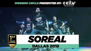 SOREAL  1st Place Team Division  World of Dance Dallas 2018  WODDALLAS18 [upl. by Studley438]