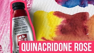 Quinacridone Rose  Daniel Smith Watercolors  The Paint Show 43 [upl. by Kieger]