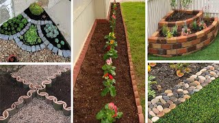 Creative Garden Edging Ideas for a Polished Outdoor Space  garden ideas [upl. by Airdnalahs]