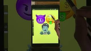 Drawing Realistic Emojis 103 shorts [upl. by Akemaj]