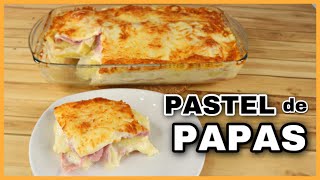 Pastel de Papas con Jamón y Queso  Muy Fácil de Hacer ¡TE SORPRENDERÁ NatyGloss Cocina [upl. by Delwyn]