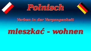 Polnisch für Anfänger  Das Verb wohnen  mieszkać in der Vergangenheit [upl. by Ozneral]