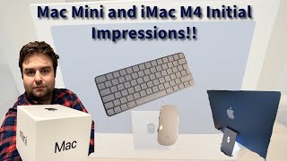 iMac and M4 Mac Mini first impressions YouTube [upl. by Llednahc]