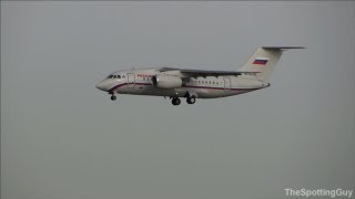 Antonov An148  Rossiya  Landing  Düsseldorf [upl. by Patty]