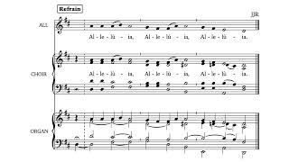 Alleluia Regem Venturum • SATB demo version in MAJOR [upl. by Gnirol28]