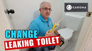 How to Install a Caroma Uniset II Connector S Trap Toilet Suite DIY [upl. by Euqnimod]