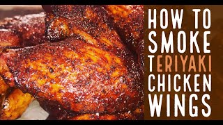 How to Smoke Chicken Wings with Teriyaki Glaze  Lonestar grillz mini insulated smoker [upl. by Coffeng]