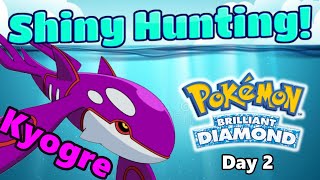 Shiny KYOGRE Hunting in Ramanas Park 412 Resets  Pokemon BDSP Shiny Hunt LIVE Day 2 [upl. by Bidget919]