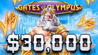 30000 vs GATES OF OLYMPUS 1000 MASSIVE WIN [upl. by Orrocos]