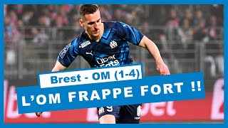 LOM frappe FORT face à Brest sans PAYET et recolle NICE MATCH plein dHARIT MILIK GERSON [upl. by Nimsaj]