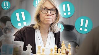 GM Pia Cramling Plays BRILLIANT Chess Game [upl. by Salohcin]