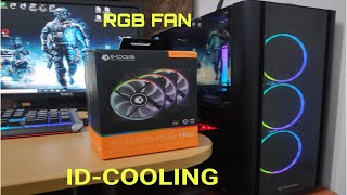 IDCOOLING ZF12025  RGB TRIO  Unboxing and Installation [upl. by Forrer]