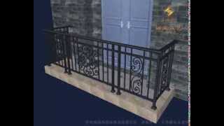 Handrail Balcony Balustrade Install [upl. by Magdau]