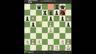 Mikhail tals Brilliancy chess chessgame gameplay [upl. by Etnoel164]