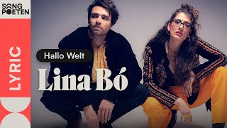 Lina Bó  Hallo Welt Songpoeten Lyric Video [upl. by Castora490]