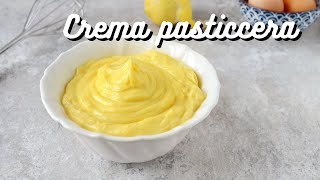 Ricetta CREMA PASTICCERA perfetta  Tutti i consigli per una crema densa lucida e senza grumi [upl. by Enomahs36]