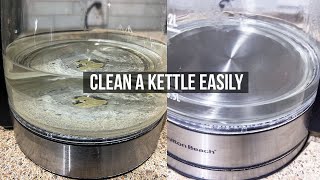 How To Easily Clean A Kettle  Vinegar Method for Sparkling Results [upl. by Edee]