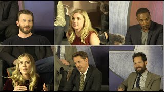 Captain America Civil War Press Tour Best Bits [upl. by Anayad]