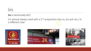 German Grammar Accusative Prepositions [upl. by Mozart809]