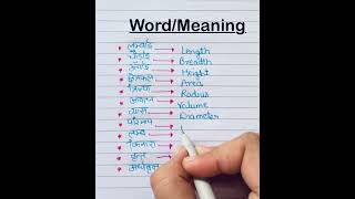 Mathematical WordMeaning education maths wordmeaning viralshort gk learning classvocabulary [upl. by Ahsoym710]