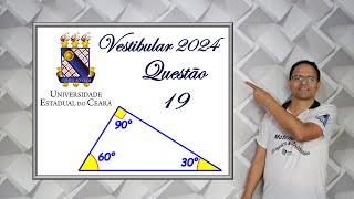 QUESTÃO 19 VESTIBULAR UECA 2024 Relações Métricas no Triângulo Retângulo [upl. by Alial969]