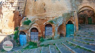 Pitigliano Italy Walking Tour Preview 4K [upl. by Otrevire]