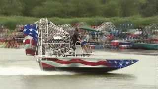 American Airboats Clover Race at Thunder on the Loup 2012 [upl. by Gokey]