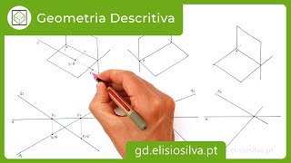 Módulo 2 Aula 3  Geometria Descritiva 10º Ano  Pontos Notáveis de uma Reta Pontos H F Q e I [upl. by Airom]