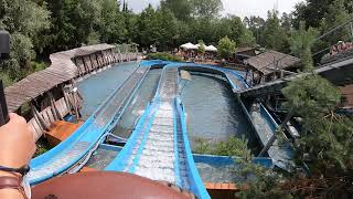 Wildwasserbahn Onride Video Erlebnispark Schloss Thurn 2021 [upl. by Hanahs]