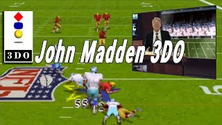 John Madden Football 3DO  Intro and gameplay [upl. by Leahcimnhoj]