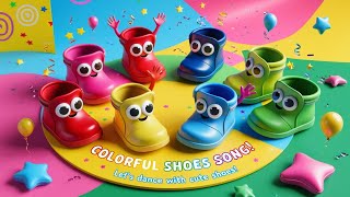 quotColorful Shoes Song for Kids  Dance with Cute Shoes 🎶👟🌈quot Superkidos1Mviews [upl. by Aztinad]