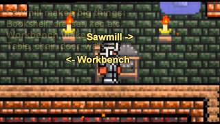 Terraria  Sawmill 1061 How to make the advanced items [upl. by Meares309]