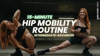 15 Min Hip Mobility Flow  IntermediateAdvanced  Ankle Mobility  No Equipment [upl. by Enehpets981]