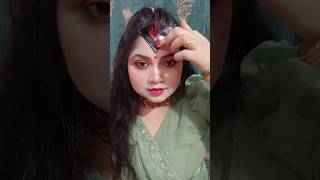 lets try Bengali style sindoor 😍youtubeshorts makeup foryou trending shortsfeed viralvideo [upl. by Fonzie]