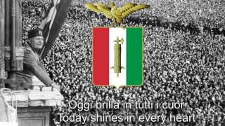 National Anthem of Italian Social Republic 19431945  Giovinezza Techno Balilla Version [upl. by Hoxie]