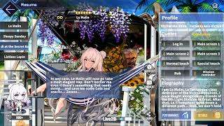 Azur Lane MNF Le Malin L2D Skin Talk amp Move Mercredi at the Secret Base [upl. by Enerehs569]