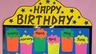 Birthday Chart for Classroom How to make Birthday Chart for School DIY Birthday Chart diy [upl. by Eirrahs309]